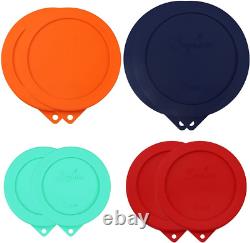 Couvercles de stockage en silicone pour bols en verre Anchor Hocking et Pyrex