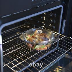 Ensemble de plats en verre Anchor Hocking complet de 15 pièces, en verre trempé résistant, préchauffé.