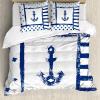 Housse De Couette Ancre Thème Marine Grunge