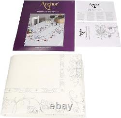 Kit de broderie de nappe Folklore Anchor Maia AI07132, 55 par 94-1/2 pouces