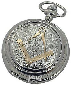 Masons Pocket Mécanique Pocket Watch Masonic Pewter Cover New Aew Uk Engravable