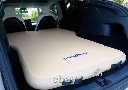 Matelas de voiture gonflable 3.15'' pour camping en SUV, plein, crème