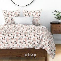 Nautique Baleine Rose Voilier Anchor Nursery Sateen Duvet Cover By Roostery