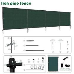 Panneaux de clôture de confidentialité autonomes extérieurs 6'Hx24'W avec 0 6'x24' vert