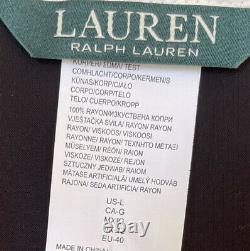 Ralph Lauren Mignon Tunique Noir Et Blanc Cover-up Robe D'été Femmes Grandes T.n.-o.