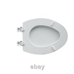 Siège de toilette sans marque à fermeture allongée blanc standard décoratif