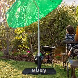 Support de parasol en plateau ancré au sol lesté pour parasol rempli d'eau