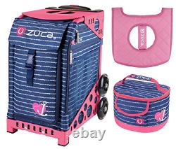 Zuca Sport Bag Anchor My Heart Avec Lunchbox Et Seat Cover Rose